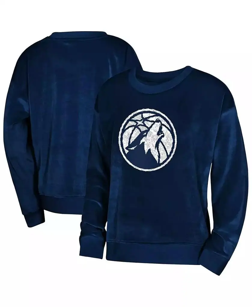 Outerstuff Big Boys and Girls Outerstuff Navy Minnesota Timberwolves Step Back Sweatshirt