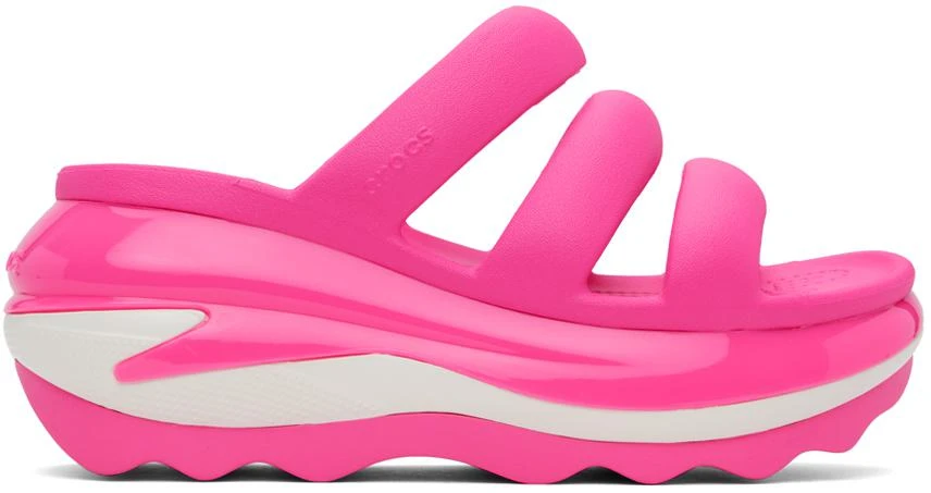Crocs Pink Mega Crush Triple Strap Sandals 1