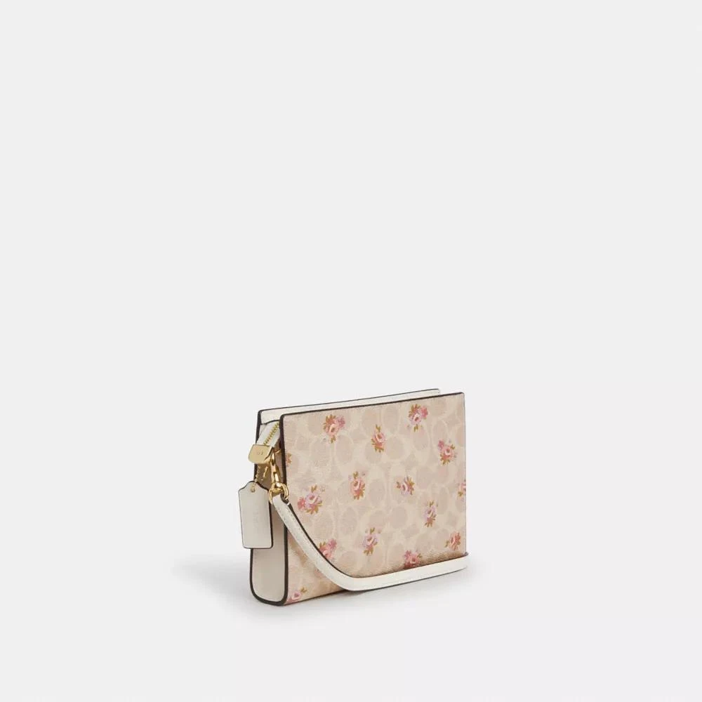 Coach Slim Crossbody Bag In Signature Canvas With Floral Print 3