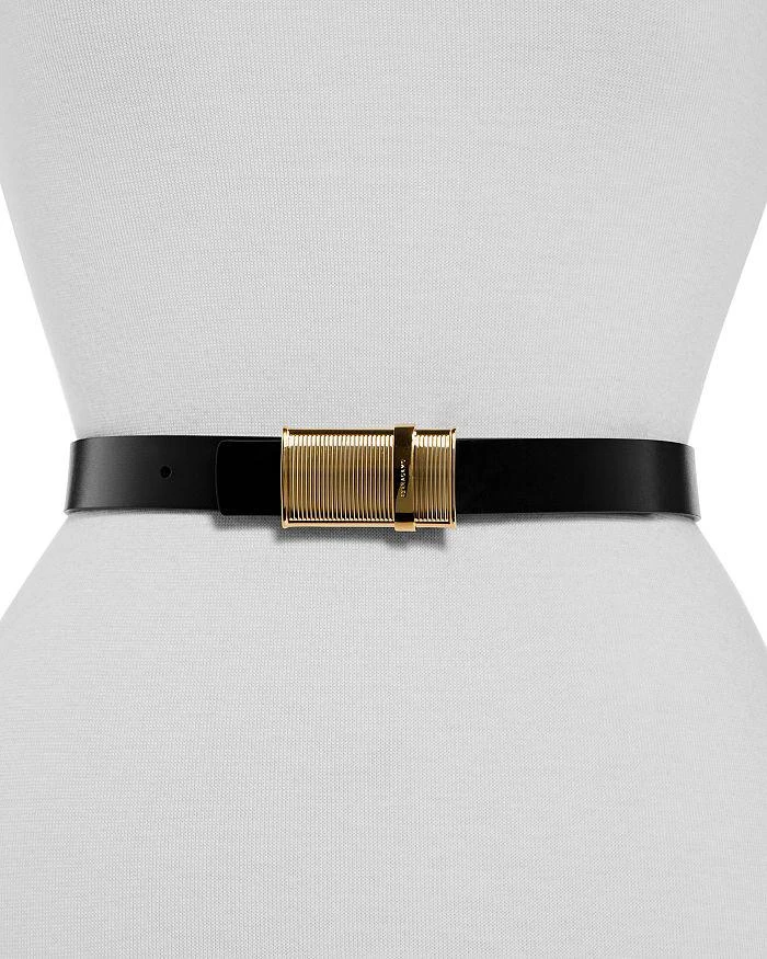 Salvatore Ferragamo Women's Reversible Leather Belt 3