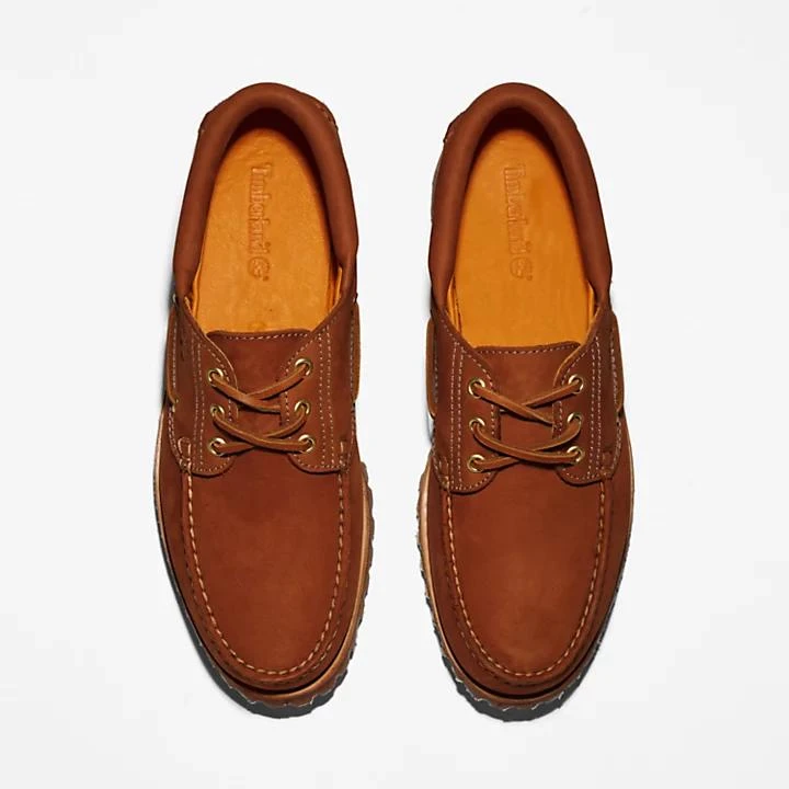 Timberland Timberland® 3-Eye Lug Handsewn Boat Shoe for Men in Brown 2