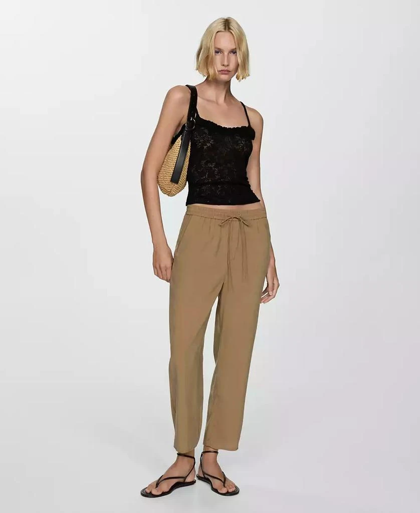 Mango Women's Modal Straight Pants 10