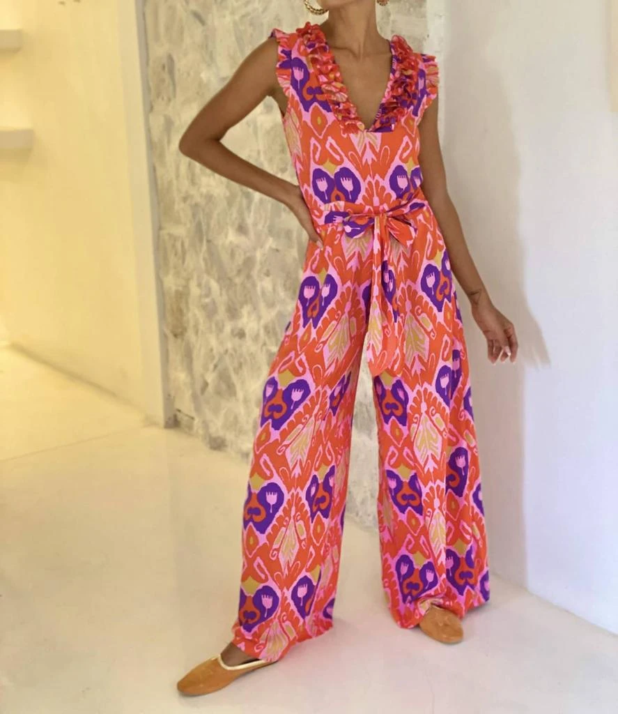 Feather 
Find Feather 
Find - Chantika Ruffle Cap Sleeves Jumpsuit