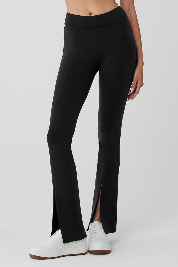 Alo Airbrush High-Waist Flutter Legging - Black