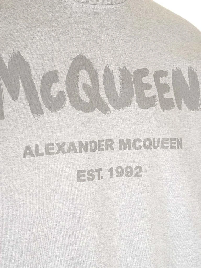 Alexander McQueen Alexander McQueen Logo Printed Crewneck Sweatshirt 3