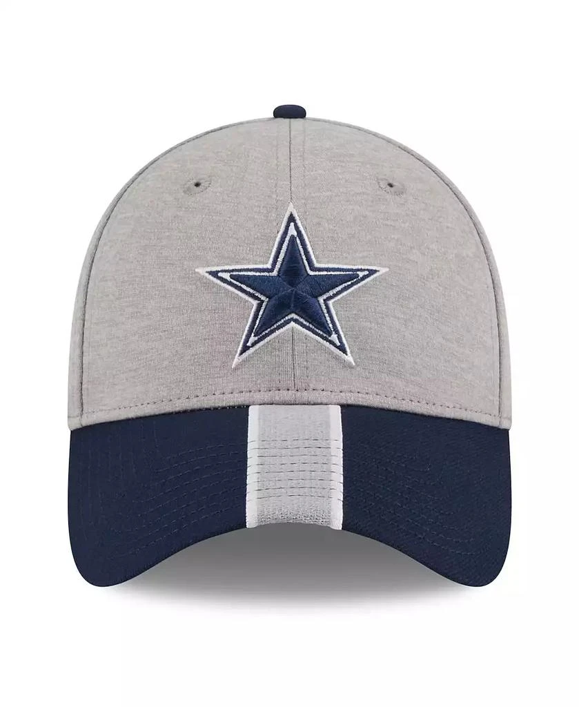 New Era Men's Heather Silver Dallas Cowboys Stripe 39THIRTY Flex Hat 3