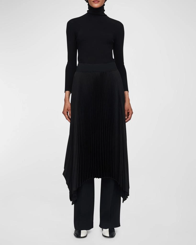 Joseph Ade Pleated Handkerchief Midi Skirt 3