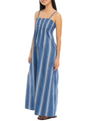 TRUE CRAFT Craft Sleeveless Smocked Maxi Dress 3