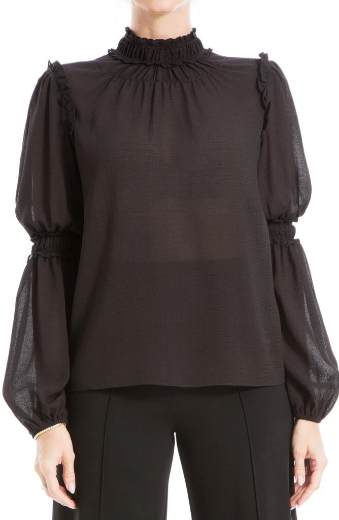Max Studio Mock Neck Long Sleeve Top 6