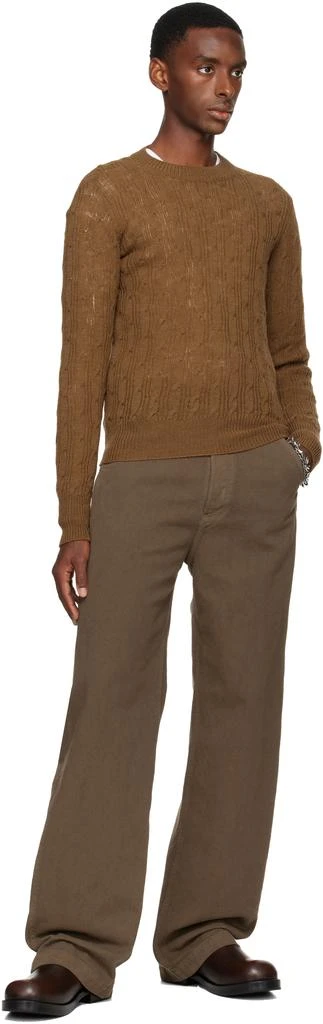 Dries Van Noten Brown Crewneck Sweater 4