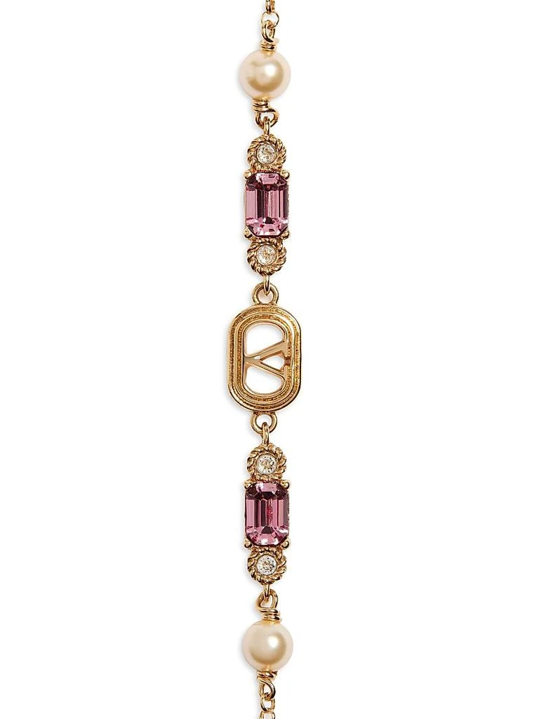 Valentino Ovalette Bracelet in Metal, Pearls and Swarovski Crystals 3