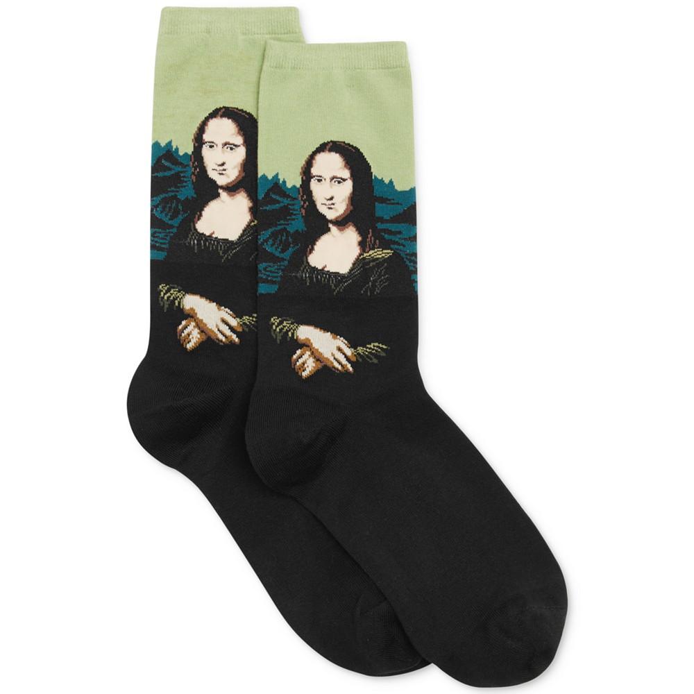 Hot Sox Women's Mona Lisa Artist Series Fashion Crew Sock