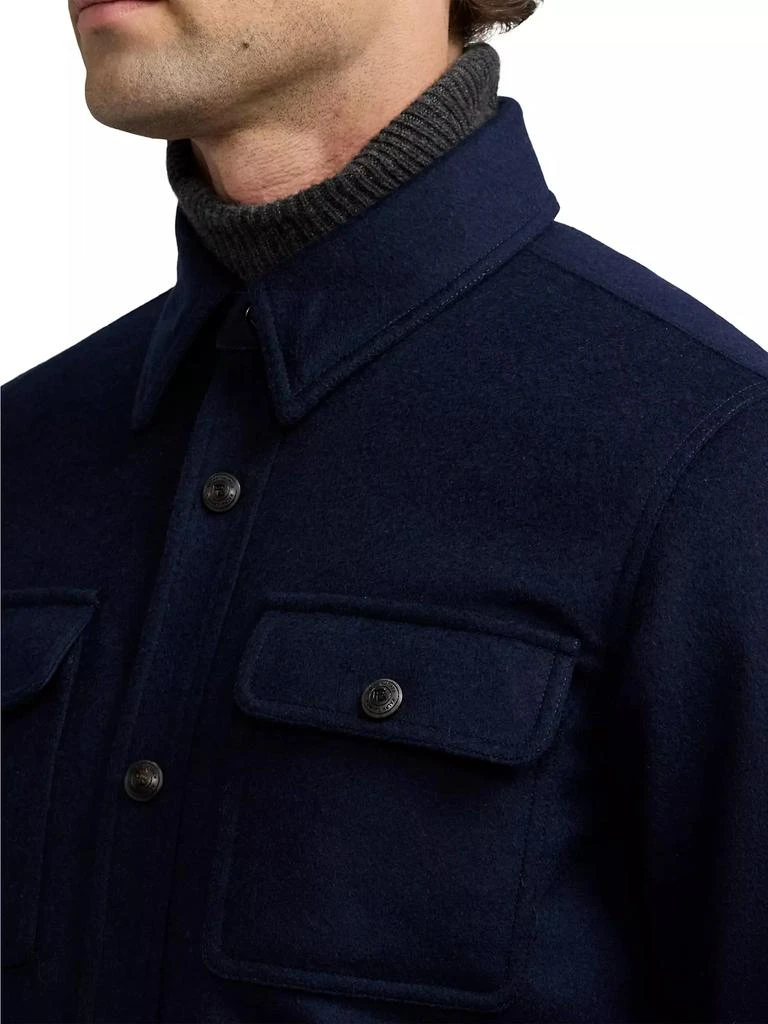 Ralph Lauren Everett Melton Wool-Blend Shirt Jacket 6