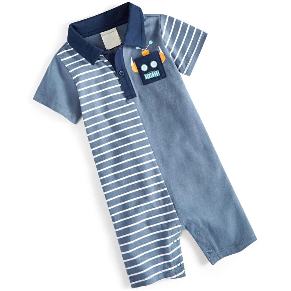 First Impressions Baby Boys Robot Pocket Cotton Sunsuit, Created for Macy's 1