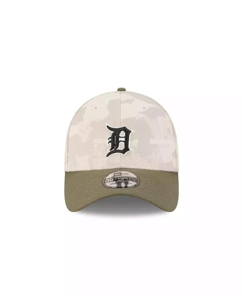 New Era Men's Light Beige/Olive Detroit Tigers 2025 Armed Forces Day 39THIRTY Flex Hat 3
