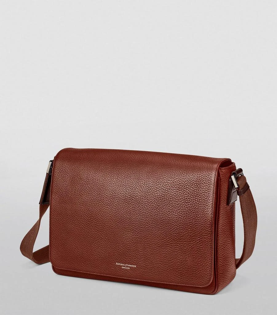 Aspinal of London Leather Reporter Messenger Bag 5