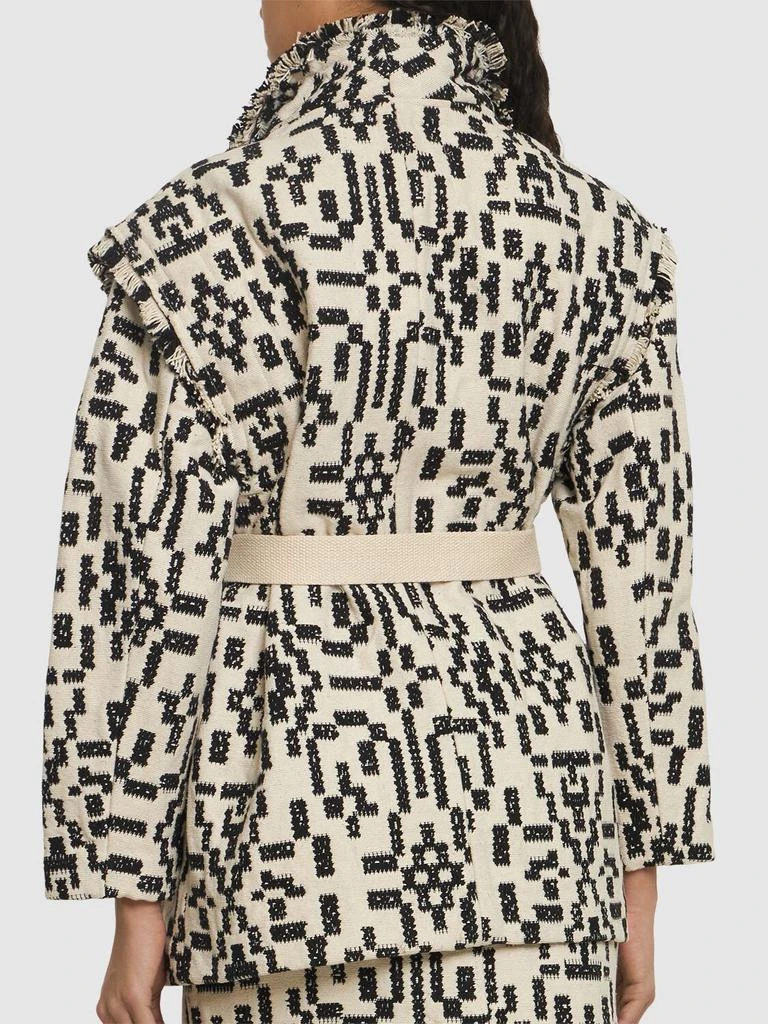 MARANT ETOILE Faith Frayed Cotton Blend Jacket 3