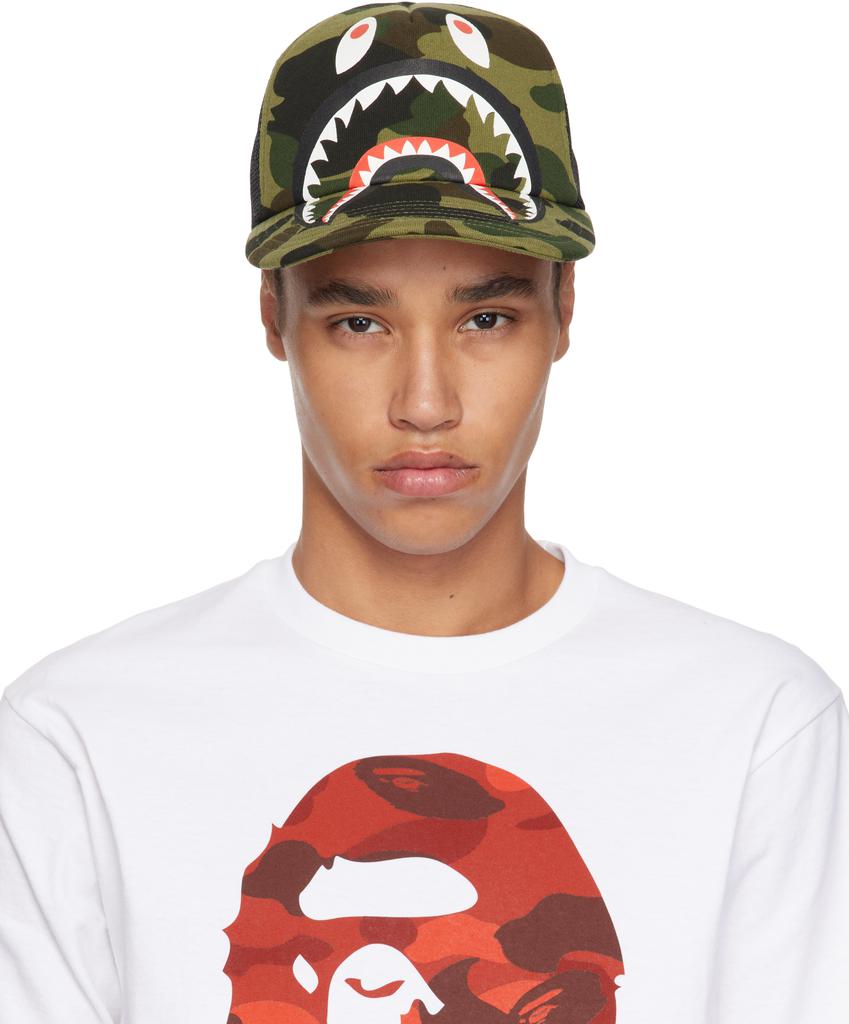 BAPE Blue ABC Camo Boa Fleece Bucket Hat A Bathing Ape