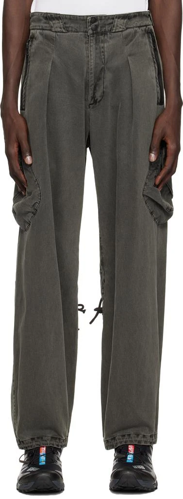 Hyein Seo Gray Dyed Cargo Pants 1