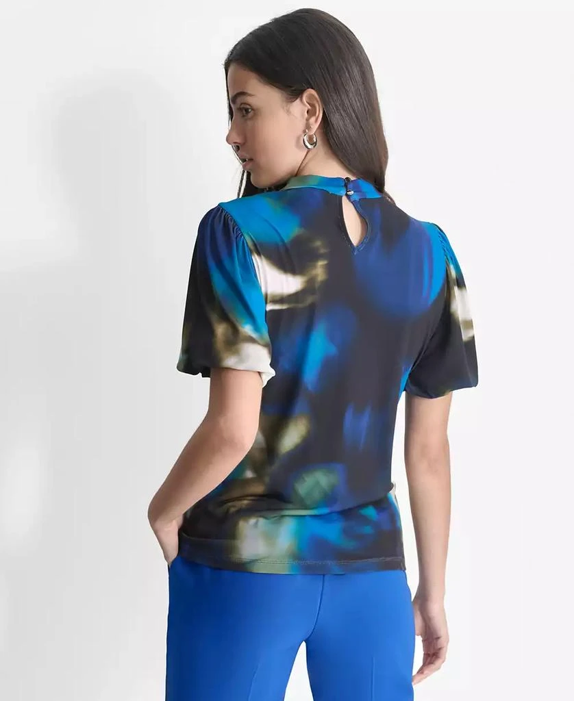 DKNY Women's Short-Sleeve Twist-Neck Blouse 4