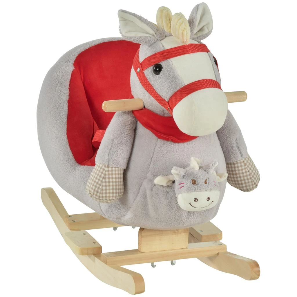 BreeBe Kids Musical Rocking Horse Ride-On Toy