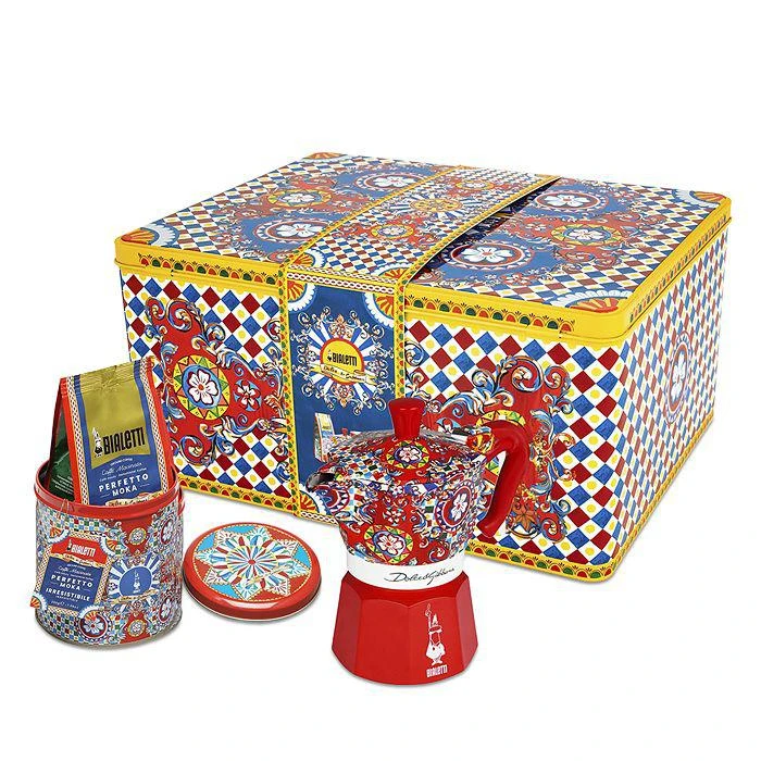 Bialetti Dolce&Gabbana Moka Coffee Maker and Cafe Perfetto Coffee Set 1