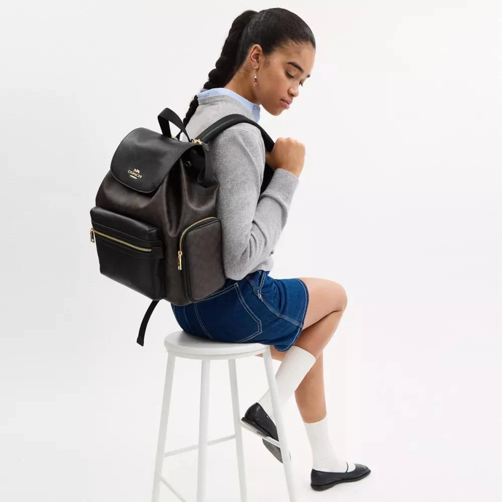 Coach Baby Backpack In Signature Canvas 2
