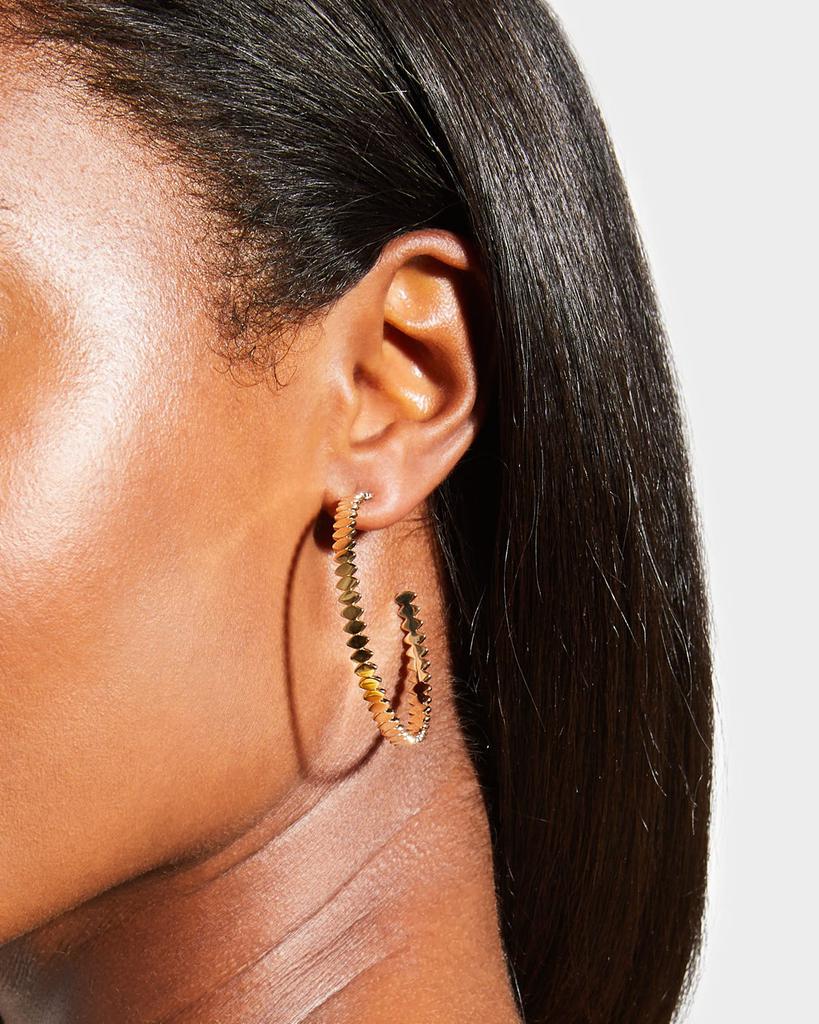 Sydney Evan 14k Yellow Gold Marquise Large Hoop Earrings