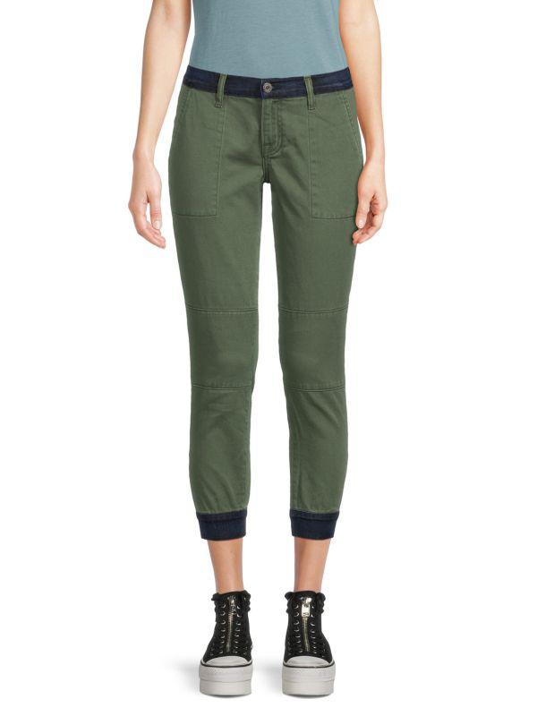 Etienne Marcel Two Tone Cropped Joggers