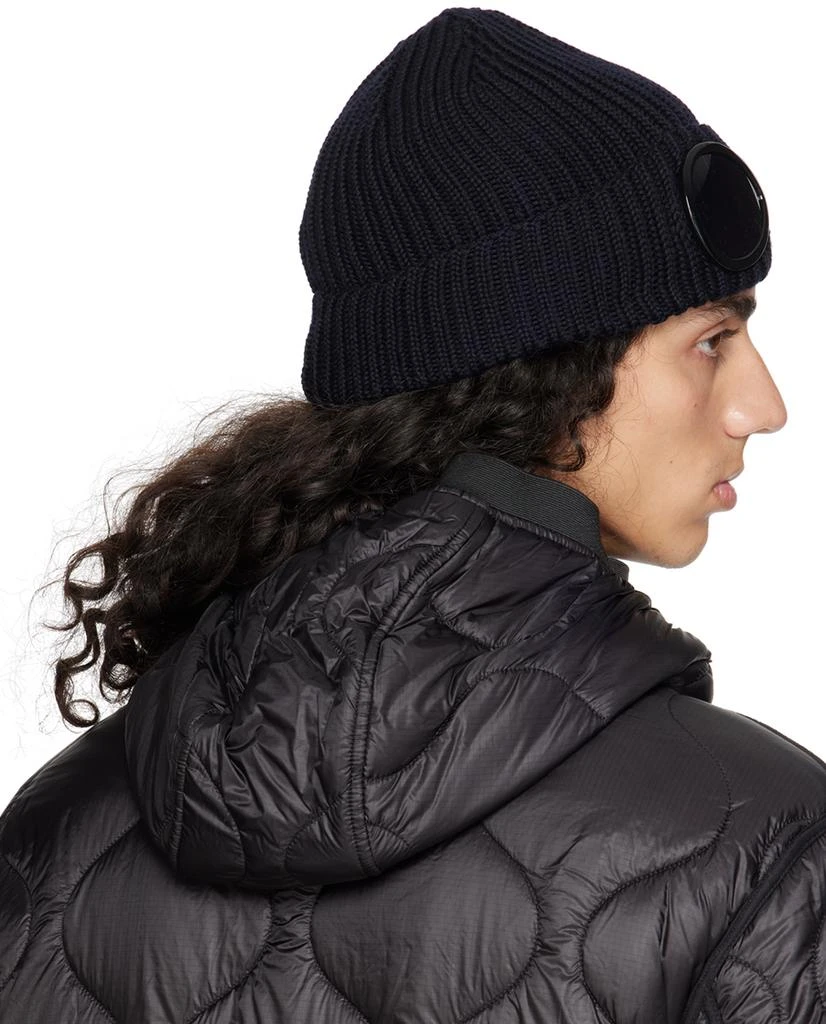C.P. Company Navy Goggle Beanie 3
