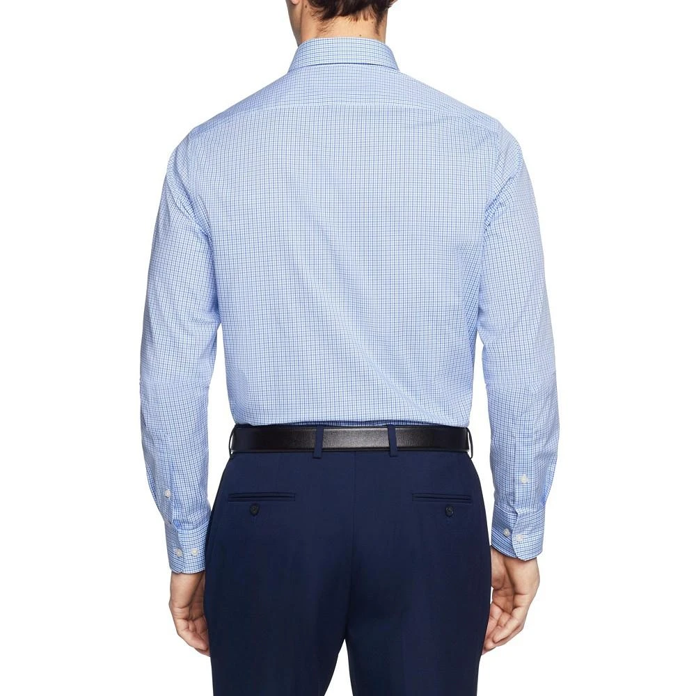 slim fit dress slacks Van Buren Performance Grid Dress Shirt