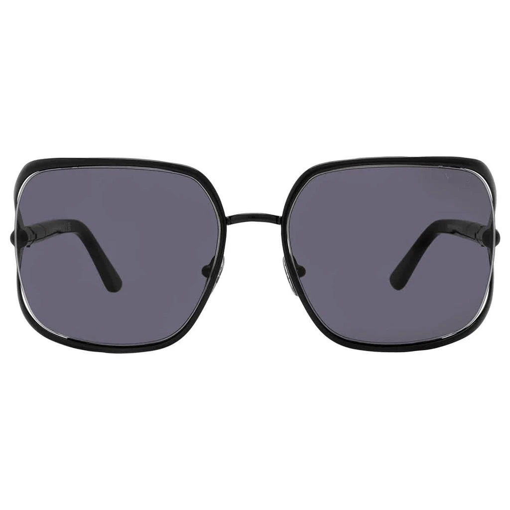 Tom Ford Goldie Smoke Rectangular Ladies Sunglasses FT1092 01A 60 1