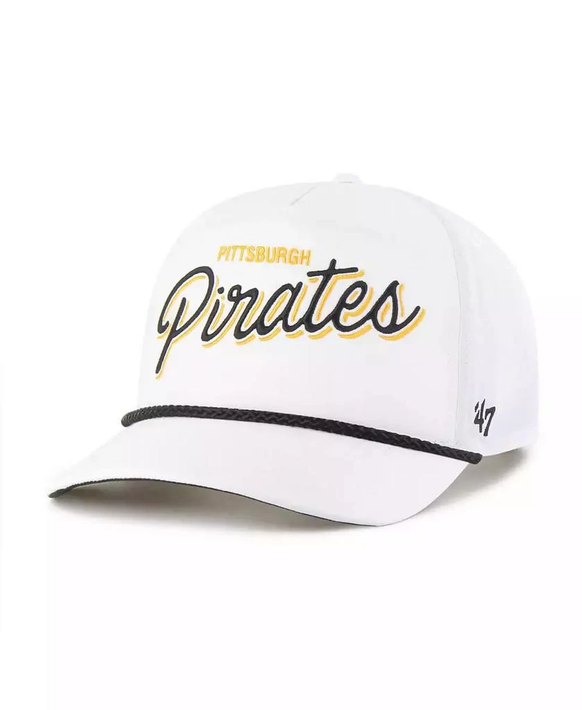 47 Brand Men's White Pittsburgh Pirates Brrr Fairway Hitch Adjustable Hat 1