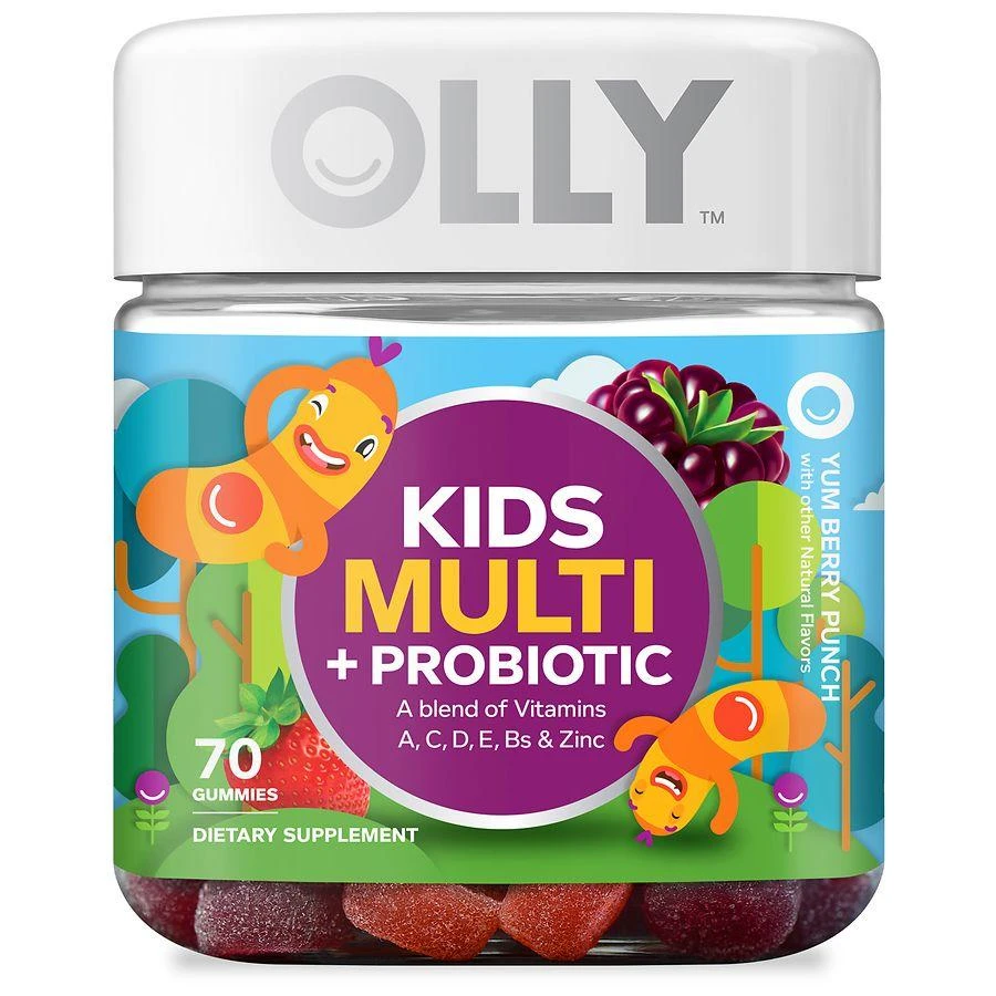 OLLY Kids Multi & Probiotic Gummies Yum Berry Punch 1