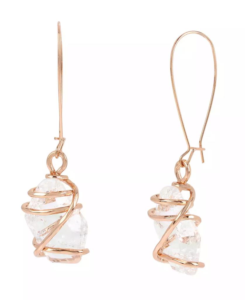 Robert Lee Morris Faux Stone Caged Dangle Earrings