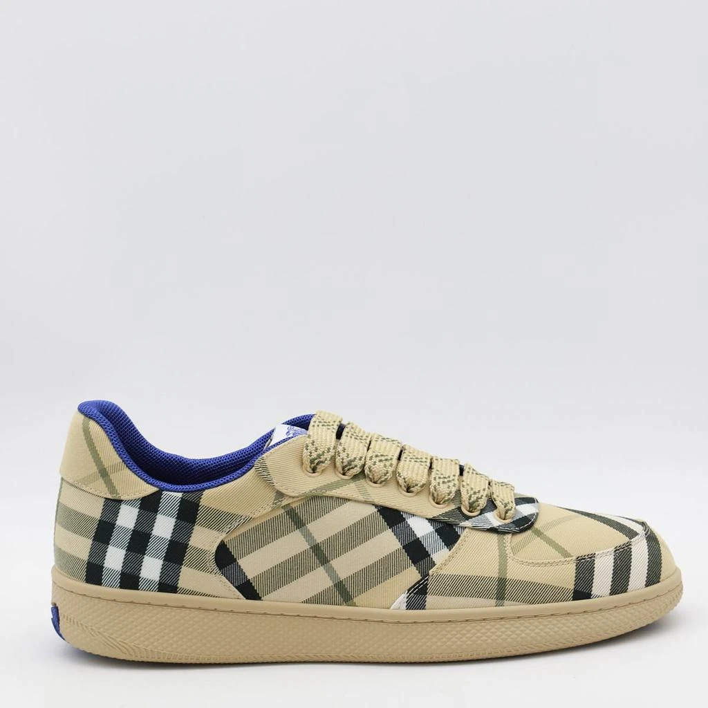 Burberry Burberry Beige And Blue Sneakers 1