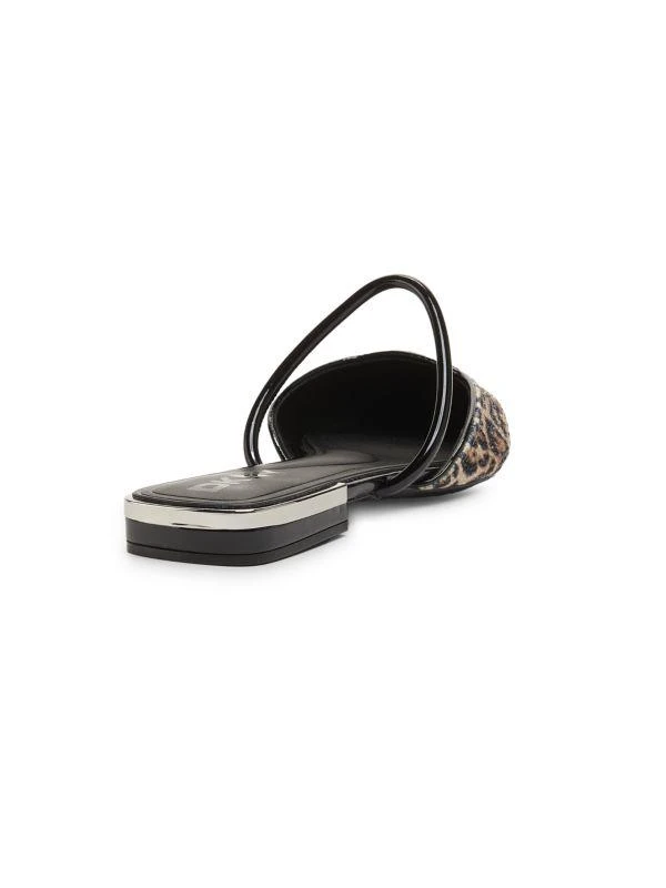 DKNY Cabbi Leopard Print Mules 3