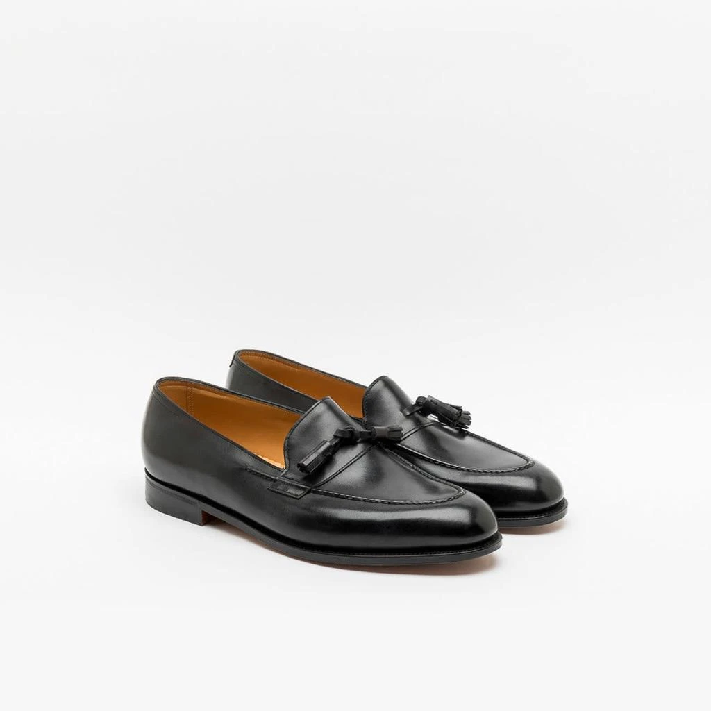 John Lobb Callington Black Museum Calf Tassel Loafer 2