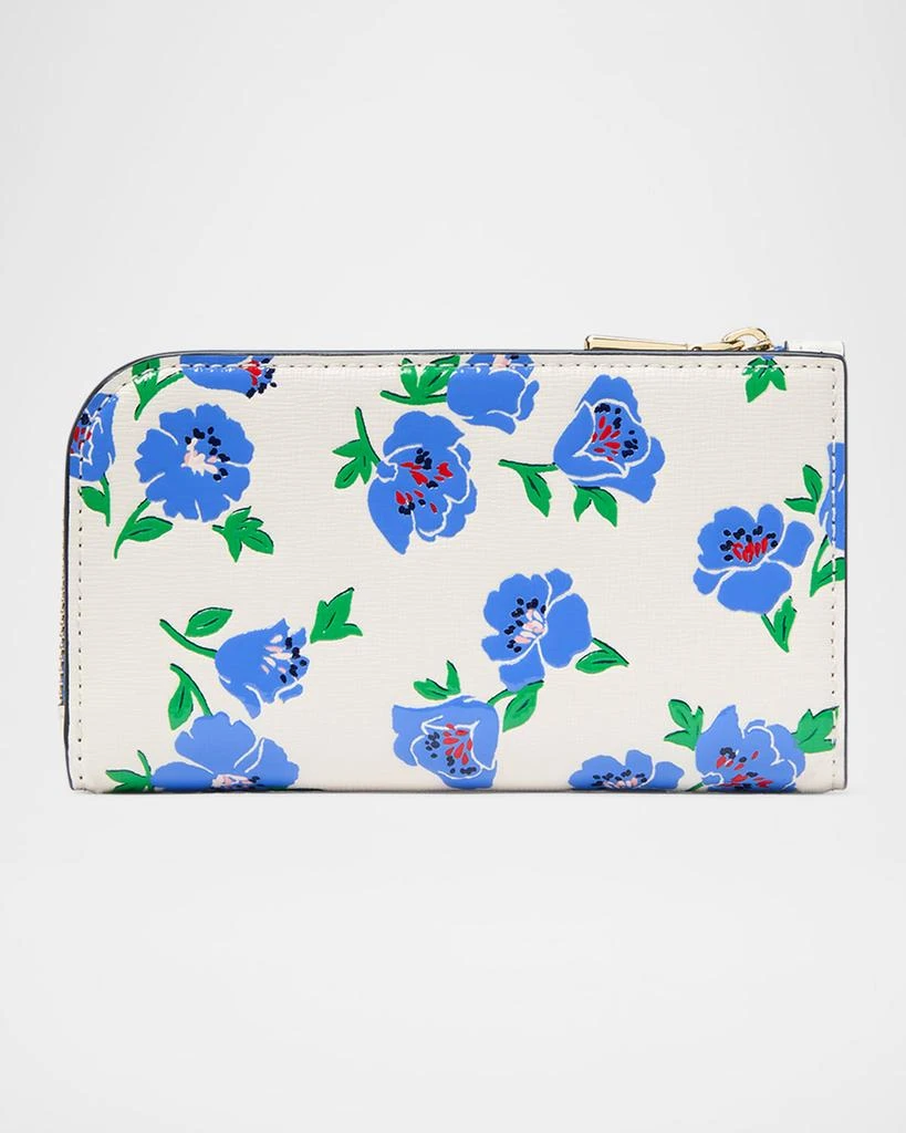 Kate Spade devin small springtime blooms leather bifold wallet 3