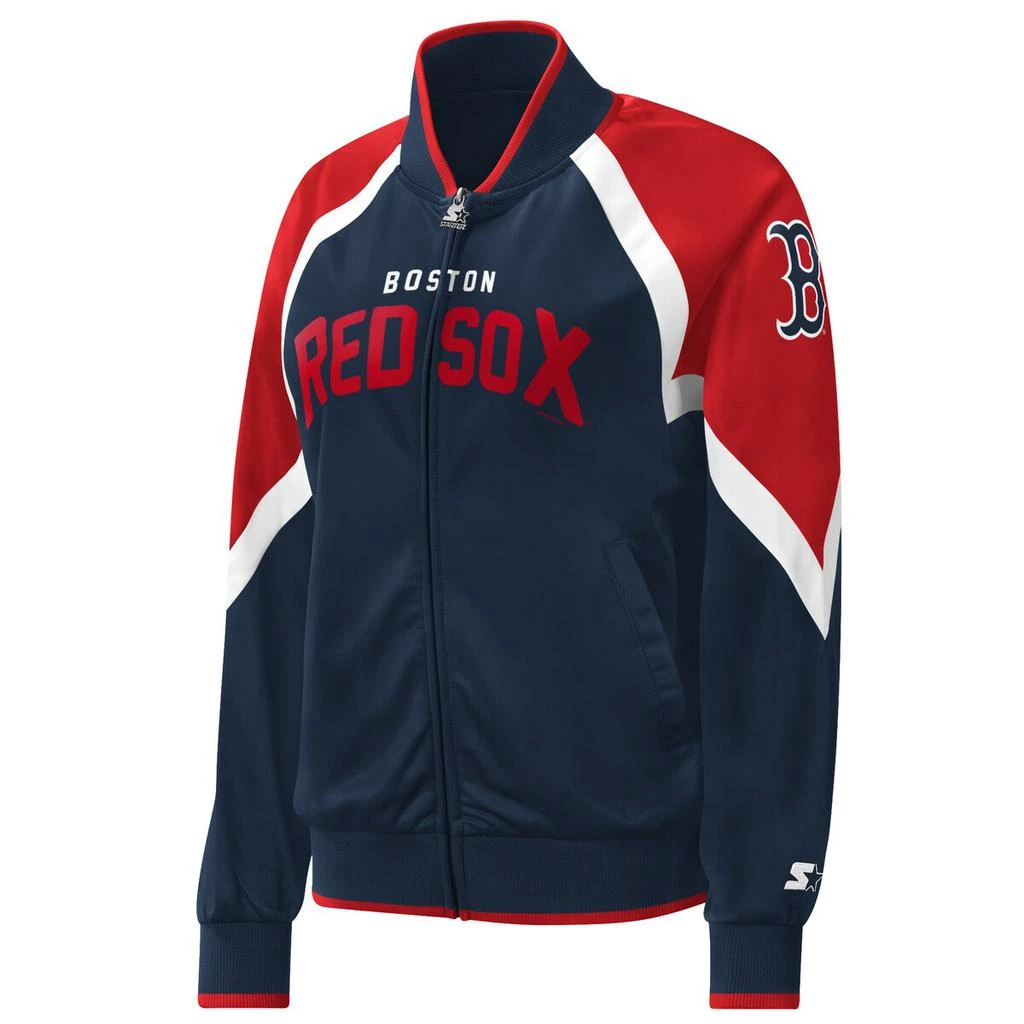 Starter Starter Red Sox Touchdown Raglan Full-Zip Track Jacket - Women's 1