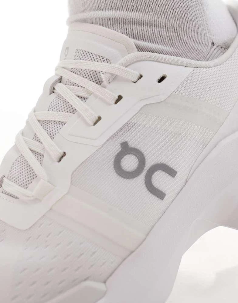 On ON Cloudpulse training trainers in triple white 3