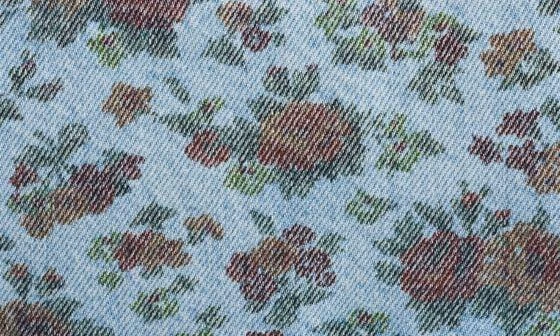 PTCL Fae Floral Print Crop Denim Vest 8