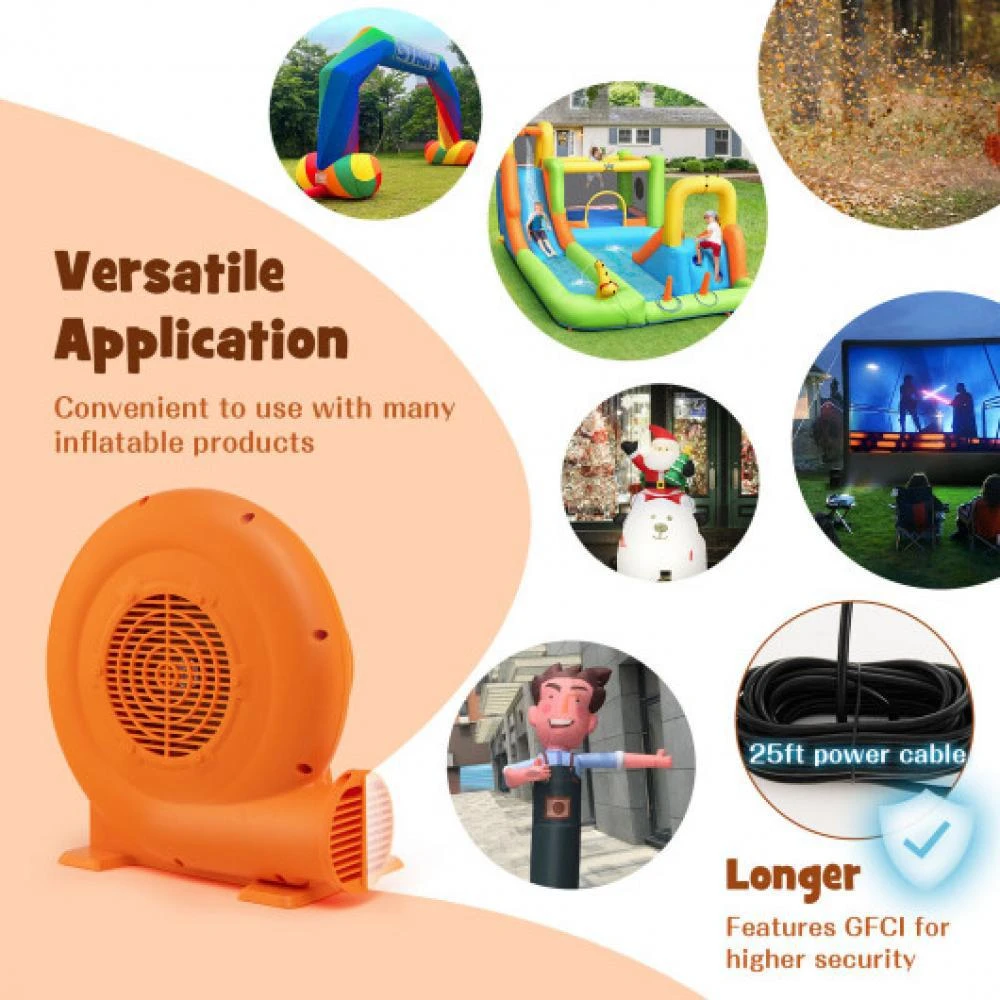 Hivvago 680W Air Blower (1.0HP) for Inflatables with 25 feet Wire and GFCI Plug 6