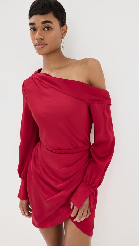 SIMKHAI Cameron One Shoulder Mini Dress