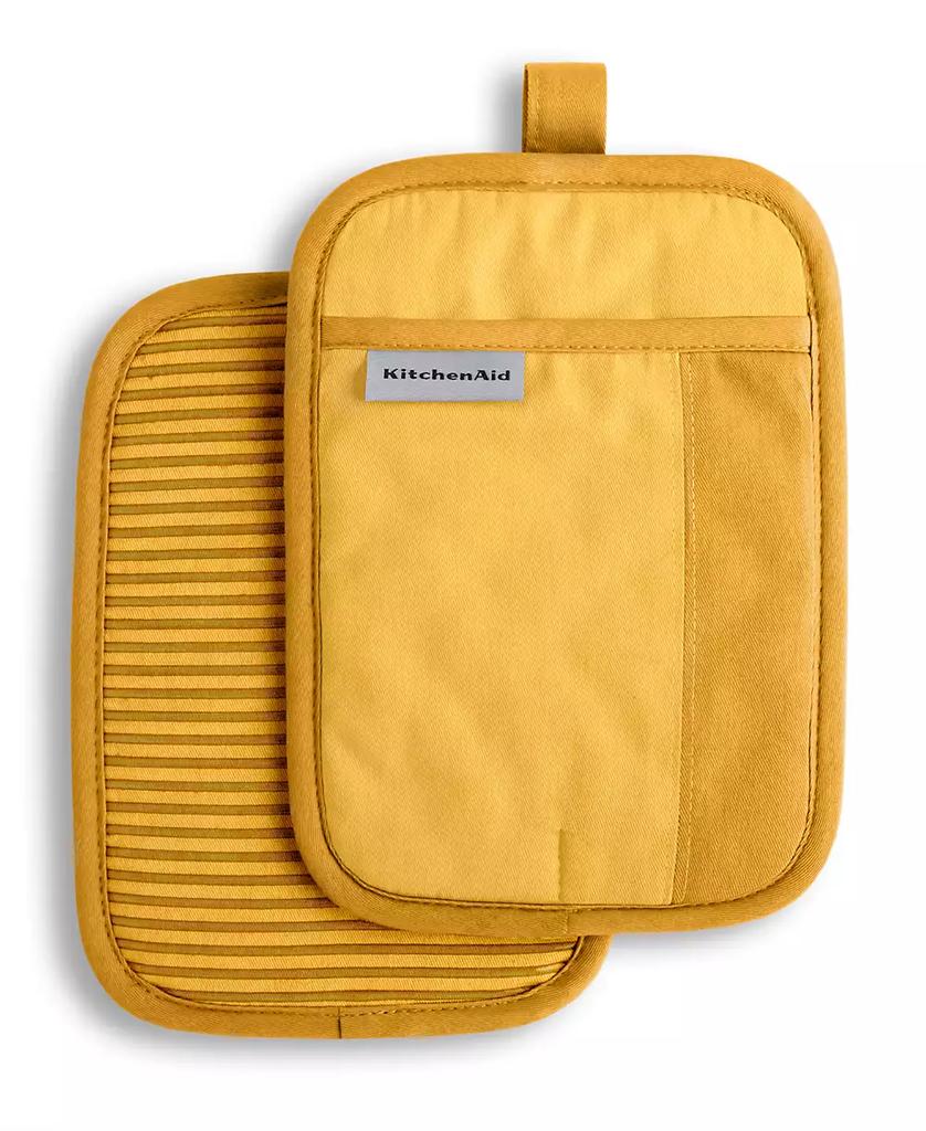 KitchenAid Beacon Two-Tone Pot Holder 2-Pack Set, 7" x 10"