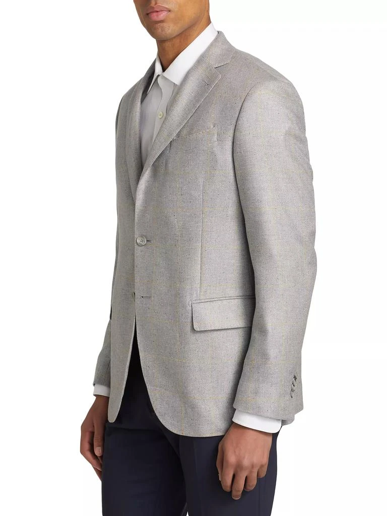 Saks Fifth Avenue COLLECTION Grid Wool Two-Button Sport Coat 4