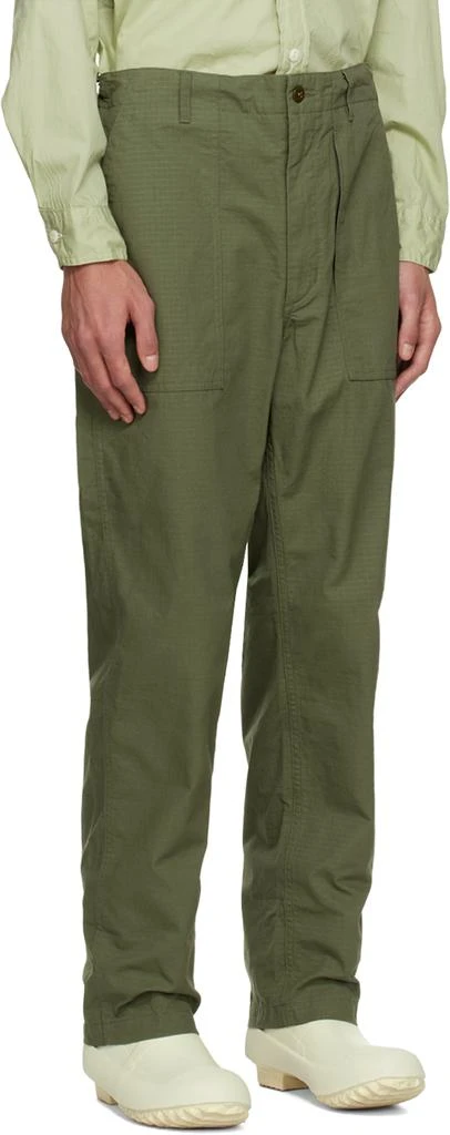 Engineered Garments Khaki Fatigue Trousers 2
