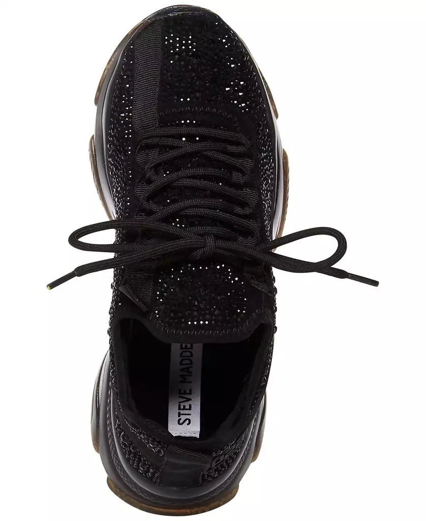 Steve Madden Women
s Maxima Rhinestone-Trim Trainer Sneakers 5