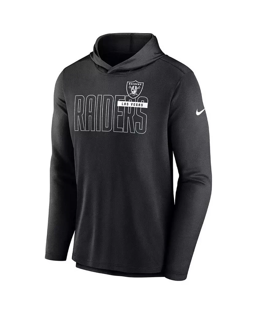 NIKE Men's Black Las Vegas Raiders Performance Team Pullover Hoodie 2