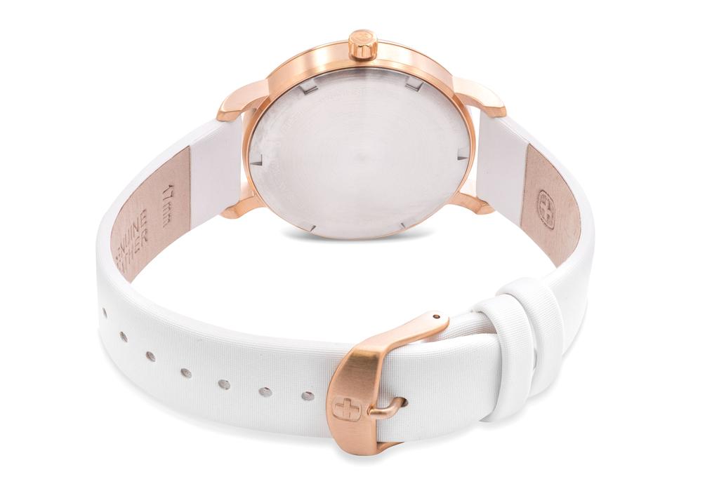 Wenger Urban Donnissima White Satin Ladies Watch